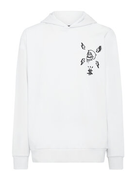 PHILIPP PLEIN PHILIPP PLEIN Mikina 201 Biela Regular Fit