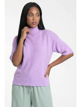 FIGL FIGL Sveter M1324 Fialová Loose Fit