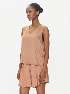 ViCOLO ViCOLO Μπλουζάκι TD0765 Καφέ Regular Fit