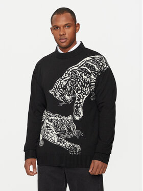 Just Cavalli Just Cavalli Pulover 77OAFM40 Negru Regular Fit