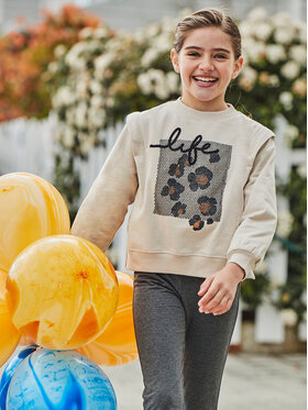Mayoral Mayoral Set Sweatshirt und Leggings 7755 Beige Regular Fit