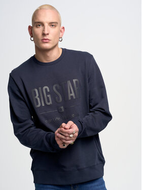 BIG STAR BIG STAR Bluza ecodort_403 Granatowy Basic Fit