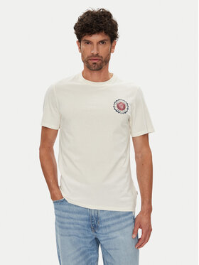 Guess Jeans Guess Jeans Tricou M5YI04 K8HM0 Écru Regular Fit