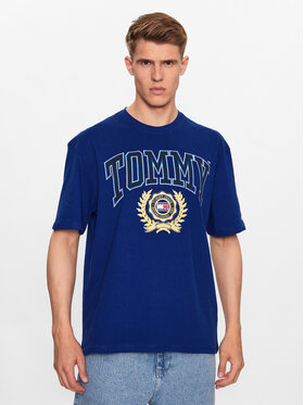 Tommy Jeans Tommy Jeans T-krekls DM0DM16832 Zils Relaxed Fit