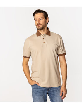 Lee Cooper Lee Cooper Polo TAYLER 5060 Beżowy Regular Fit