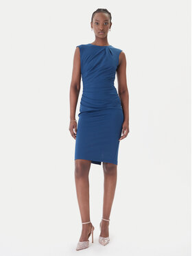 Rinascimento Rinascimento Rochie cocktail CFC0127683003 Albastru Slim Fit