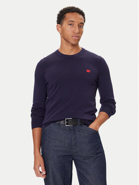 HUGO HUGO Sveter San Cassius-C1 50475083 Tmavomodrá Regular Fit