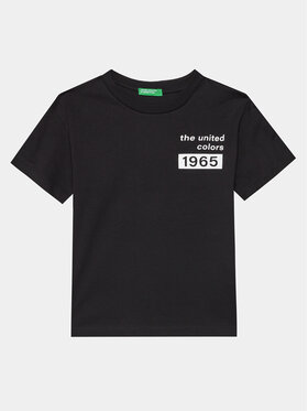 United Colors Of Benetton United Colors Of Benetton T-shirt 3096C10H2 Crna Regular Fit