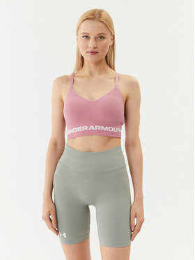 Under Armour Under Armour Špotni nedrček Ua Seamless Low Long Bra 1357719 Roza Compression Fit