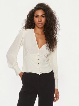 Liu Jo Liu Jo Blusa CA4044 TS055 Écru Regular Fit