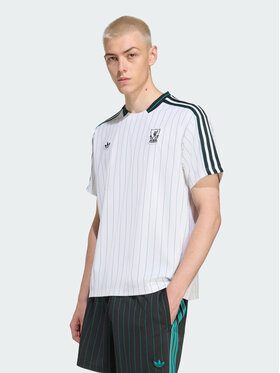 adidas adidas Koszulka techniczna Liverpool FC Terrace Icons Jersey Biały Loose Fit