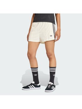 adidas adidas Szorty materiałowe Firebird Biały Loose Fit