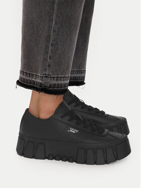 Tommy Jeans Tommy Jeans Αθλητικά Tjw Platform Sneaker Leather Lc EN0EN03165 Μαύρο