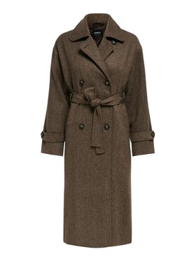 ONLY ONLY Παλτό Cappotto donna onl gina life coat Καφέ Regular Fit
