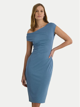 LAUREN RALPH LAUREN Lauren Ralph Lauren Koktejlové šaty 250933454002 Modrá Slim Fit
