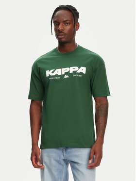 Kappa Kappa T-Shirt Nhisso 351S5MW Grün Regular Fit