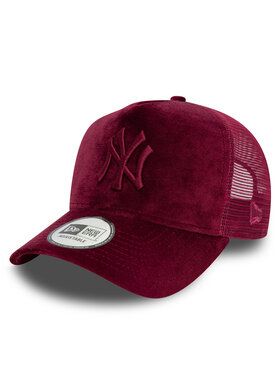 New Era New Era Czapka z daszkiem New York Yankees Velour 60595364 Bordowy