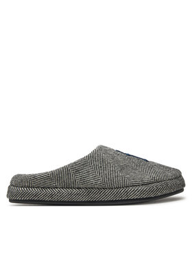 Tommy Hilfiger Tommy Hilfiger Bačkory Embroi Herringbone House Shoe FM0FM05539 Černá