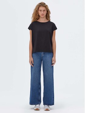Americanos Americanos T-Shirt Houston AM22TSD002-01 Černá Relaxed Fit