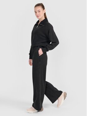 4F 4F Παντελόνι φόρμας 4FRSS25TTROF1396-20S Μαύρο Oversize