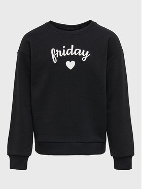 Kids ONLY Kids ONLY Felpa Weekday 15271381 Nero Regular Fit