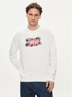 Pepe Jeans Pepe Jeans Majica dugih rukava Ruwan PM582669 Bijela Regular Fit