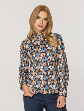 Willsoor Willsoor Koszula 61335 Granatowy Regular Fit
