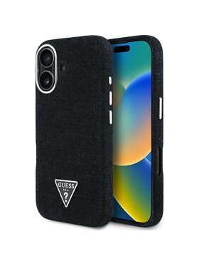Guess Guess Etui na telefon Apple iPhone 16 Czarny