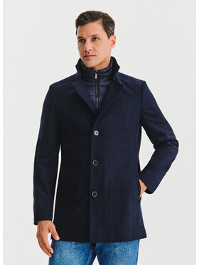 Pako Lorente Pako Lorente Płaszcz zimowy P25WF-7X-010 Granatowy Classic Fit