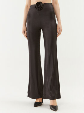 ROTATE ROTATE Pantaloni din material 111019100 Negru Regular Fit