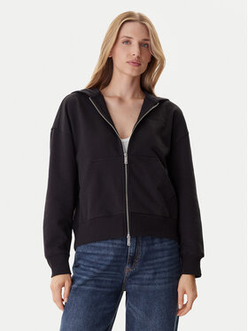 Calvin Klein Calvin Klein Džemperis ar kapuci LV044C211G Melns Relaxed Fit