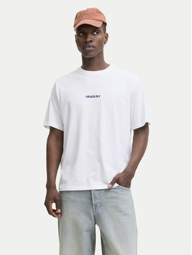 Jack & Jones Jack & Jones Tricou Meadows Minimal 12283630 Alb Loose Fit