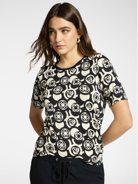 Elena Mirò Elena Mirò T-Shirt G000Z000621N001 Czarny Regular Fit