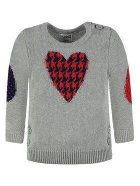 Kanz Kanz Sweter 1723037-8210 Szary Basic Fit