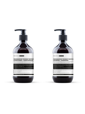Organic & Botanic Organic & Botanic Szampon nawilżający z Madagaskarskim kokosem + odżywka Szampon do włosów
