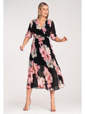 FIGL FIGL Sukienka koktajlowa M1137 Czarny Flared Fit