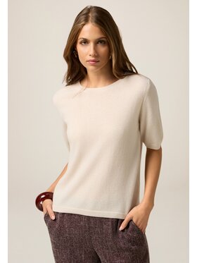 Oltre Oltre Maglione M368E001935N002 Bianco Slim Fit