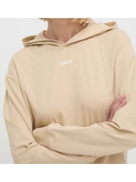 HUGO Hugo Bluza Delfinia Beżowy Regular Fit