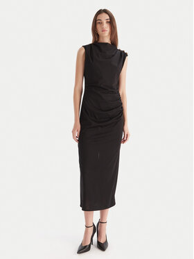 Marella Marella Kokteilinė suknelė Scuola 2523626011 Juoda Slim Fit