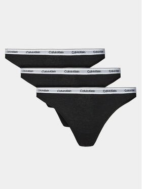 Calvin Klein Underwear Calvin Klein Underwear Набір з 3 пар стрінгів 000QD5209E Чорний
