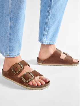 Birkenstock Birkenstock Klapki Arizona Big Buckle 1011073 Brązowy