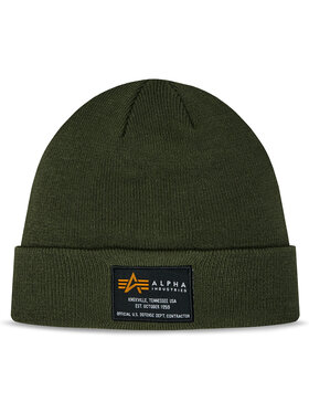 Alpha Industries Alpha Industries Czapka Alpha Industries Crew Beanie Dark Green Zielony