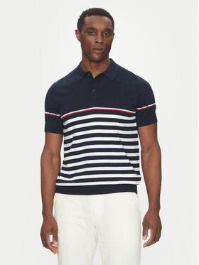 Hechter Paris Hechter Paris Тениска с яка и копчета 65017 151801 Тъмносин Regular Fit