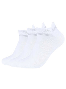 Skechers Skechers Skarpety Skechers 3PPK Bamboo Mesh Sneaker Socks Biały