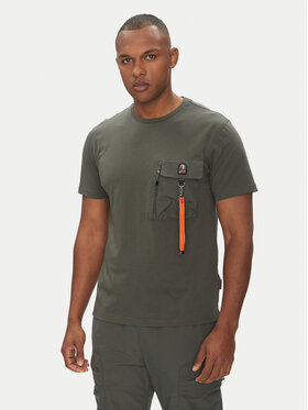 Parajumpers Parajumpers T-Shirt Mojave 25SMPMTSRE07 Zielony Regular Fit