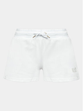 EA7 Emporio Armani EA7 Emporio Armani Pantaloni scurți sport 3RTS59 TJCQZ 1100 Alb Regular Fit