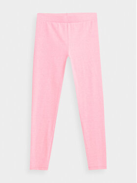 4F 4F Legginsy 4FJSS23TTIGF039 Różowy Slim Fit