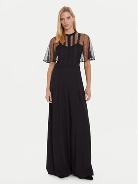 TWINSET TWINSET Kombinezon 252TT2340 Czarny Wide Leg