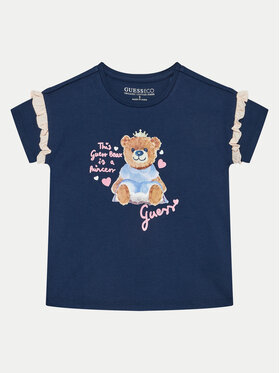 Guess Guess Тишърт K5RI12 K6YW4 Тъмносин Regular Fit