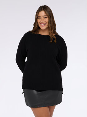 Fiorella Rubino Fiorella Rubino Sweter M024E002010N033 Czarny Regular Fit